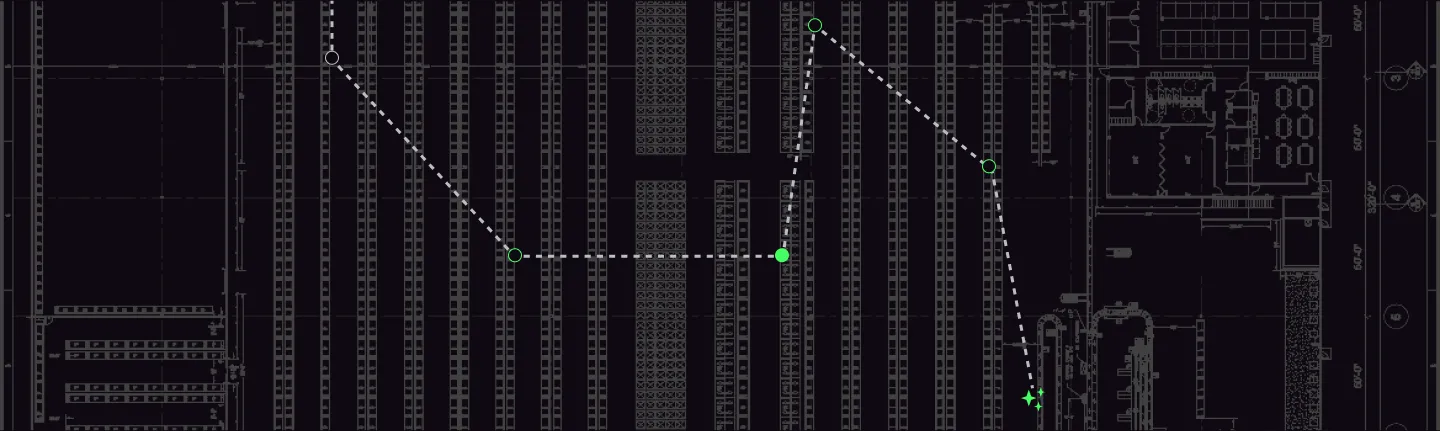 Top-down operational floor plan